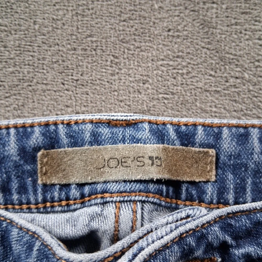 Joe's Jeans Denim Shorts Womens 28 Blue Distressed Cuffed Mid Rise 3082